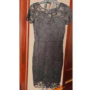 Black lace dress